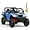 Blue, variant on Lumiparty 24V Electric Ride on Dump Truck for Kids, 2-Seater 4WD Remote Control Car with Electric Dump Bed & Shovel, LED Lights, Music Player, Max Speed 5Mph, for Boys & Girls, Gray