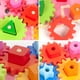 thumbnail image 2 of EeaseMX 1 juego de bloques de construcción educativos de madera con engranajes para niños, 2 of 7