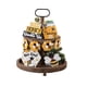 thumbnail image 1 of Decoración: juego de 9 bandejas pequeñas con capas en forma de enano. Decoración rústica. Colmena de madera. Guirnalda. Decoración campestre. Cocina. Primavera., 1 of 8