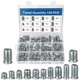 thumbnail image 1 of 130 Pieces Threaded Insert, M6/M8/M10 Threaded Insert Wood Screw Nuts, Galvanized Steel Screw Sleeves, Threaded Insert Nuts for Wooden Furniture, 1 of 5