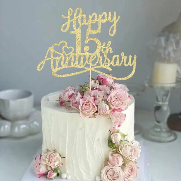 Sleyberoy Glitter 50th Anniversary Cake Toppers - 50th Wedding Anniversary Party Decorations 50th Wedding Anniversary Company 50th Anniversary Party 50th Birthday Party Decorations (15)