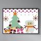 thumbnail image 3 of Hilo de bordar Algodón ecológico 14CT Impreso Navidad Muñeco de nieve Punto de cruz 27x19cm, 3 of 9