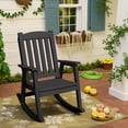thumbnail image 5 of Homall Outdoor Rocking Chair Resin All-Weather Resistant High-Back Rocker for Patio, Garden, 5 of 8