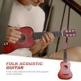 thumbnail image 2 of 21inch Acoustic Guitar Mini Guitar Musical Instrument Wooden Craft for Beginner Children (Coffee), 2 of 8