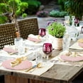 thumbnail image 4 of 50 Pcs Pink Plastic Plates Reusable - Durable and Dishwasher Safe Baby Shower Plates Wavy Daisy Plastic Flower Plate for Party Wedding Birthday Picnics BPA Free (25Guests), 4 of 7