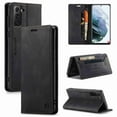 thumbnail image 2 of Dteck For Samsung Galaxy S21 Wallet Case, Magnetic PU Leather Stand Card Slot Protective Folio Flip Cover with [TPU Shockproof Interior Case], Black, 2 of 5