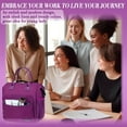 thumbnail image 6 of Purple Lunch Box for Women Insulated Lunch Bag Fits Bento Boxes, Snack and Foods, Ladies Lunch Tote Bag for Mother Mom Sister Friend Wife Her, 6 of 7