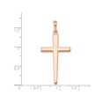 thumbnail image 3 of 14K Pink Rose Gold Cross Pendant Necklace with Chain, 3 of 4
