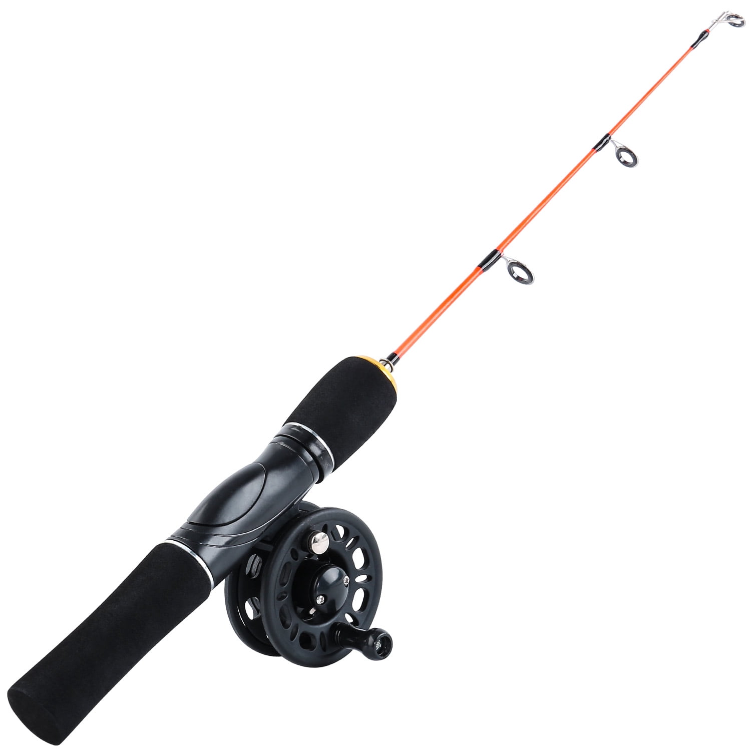 Sougayilang Ice Fishing Rod and Reel Combo Retractable Spinning Pole with  Lures for Winter Fishing 