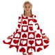 thumbnail image 5 of Vestido de manga larga con cuello redondo para niñas, vestido elástico de manga larga, corte A, estilo patinador con volantes, vestido de recital escolar, vestido de manga larga con cuello redondo par, 5 of 6