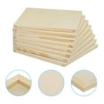 thumbnail image 4 of Panel de lienzo de madera sin terminar 6x6" profundo 0.3" paneles de vertido de pintura de madera, paquete de 8, 4 of 4