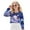 Axolotl Galaxy Star Blue, variant on Stylish Girls Crop Top Long Sleeve Crewneck Cropped Sweatshirt Comfy Sweater for Fall Winter Fashion Age 11-12 Kids Youth Teens, Axolotl Blue Pink
