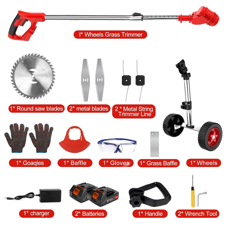 Tanbaby 6 inch Cordless Weed Wacker & Edger Kit with