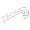 thumbnail image 1 of Unique Bargains Toilet Handle Lever Lift Flush Replacement 3 Styles Toilet Flapper Chain 2 Set, 1 of 5