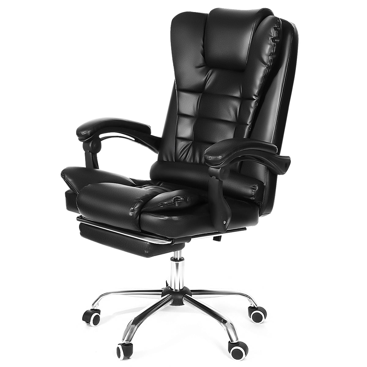racing style gaming chair  high back reclining office chair ergonomic  soft leather chair with footrest  adjustable armrest  walmart