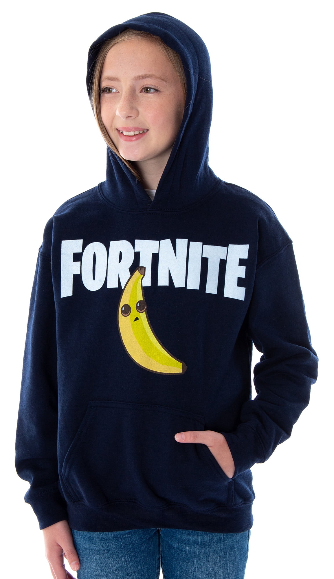 Fortnite Boys Peely Logo Pullover Hoodie, Sizes 8-18