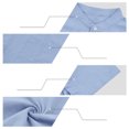 thumbnail image 7 of hotojiny Mens 2 Piece Outfits Casual Summer Vacation Beach Wear Classic Fit Button down Shirt with Straight Leg Pants Set(Light Blue,3X-Large), 7 of 7