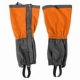 thumbnail image 1 of par de polainas impermeables para deportes al aire libre, escalada, senderismo, botas y zapatos, color naranja, 1 of 14