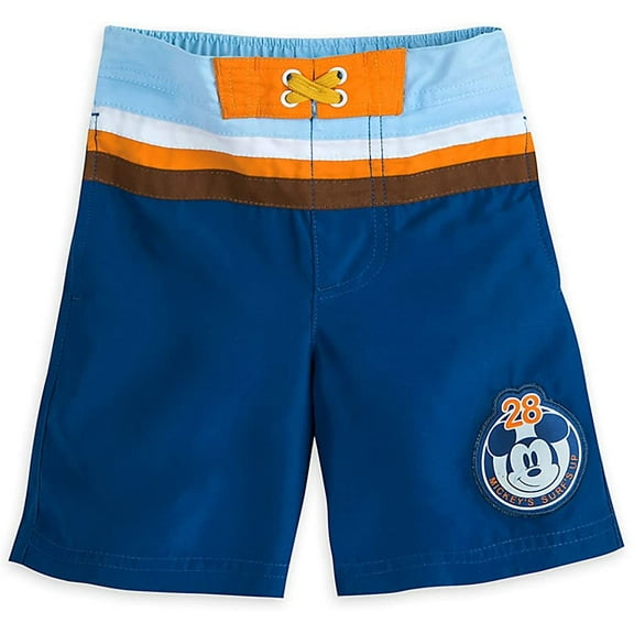Disney Store Mickey Mouse Swim Trunks Shorts Boy Size 5/6