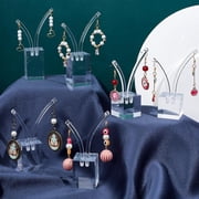 3 Sizes Clear Earrings Display Stands Tree Jewelry Display Holder Acrylic Earring Storage Trade Show Store Countertop Display Hanging Supplies Home Decor Vanity Fashion Clear DIY