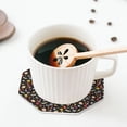 thumbnail image 5 of Lsque cute insects Pattern 4" Drink Coasters Set of 4, PVC Leather Absorbent Coasters, Table Coaster Set Decorative Coffee Cup Coasters Housewarming Gift-Octagon, 5 of 6