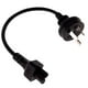thumbnail image 2 of Cable de alimentación AU a IEC320 C5 Hugo Cable de extensión negro 2362 pulgadas, 2 of 7