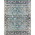 thumbnail image 1 of Amer Rug ETE285776 5 ft. 7 in. x 7 ft. 6 in. Eternal Transitional Power-Loomed Rug, Teal, 1 of 1