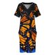 thumbnail image 4 of Vestido holgado con bolsillo y diseño de mariposa monarca azul para mujer, vestidos de moda para mujer, vestidos de verano, 4 of 7