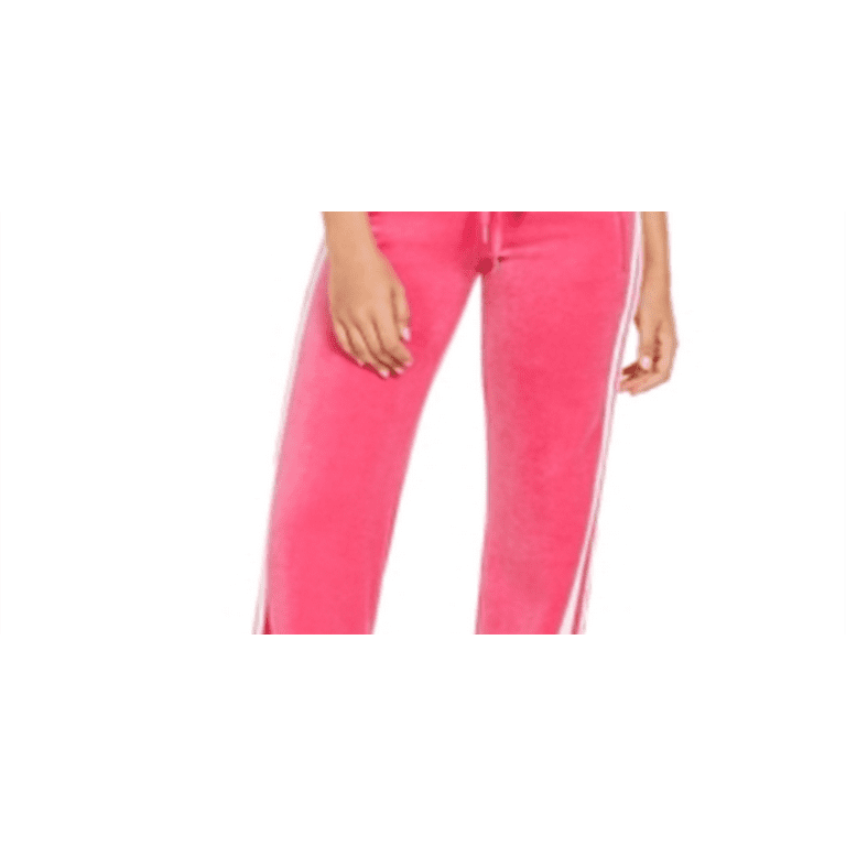 Juicy Couture Junior's Straight Leg Pull on Pants Pink Size XL