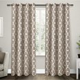 thumbnail image 1 of Exclusive Home Panneau de Rideau Occultant Thermique à Illets en Satin, Taupe, 52x96, 2 Pcs, 1 of 5