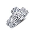 thumbnail image 3 of Lafonn Classic Sterling Silver Platinum Plated Lassire Simulated Diamond Ring (1.74 CTTW), 3 of 5