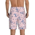 thumbnail image 3 of Kdxio Butterfly Print Mens Sleep Shorts Bottoms Soft Comfy Pajama Wear Pants with Drawstring Pockets, 3 of 7