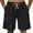 Black, variant on Men's Fun Shorts Wave 3D Leisure Plus Size Pattern Print Summer Sports Pants