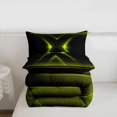 thumbnail image 6 of jejeloiu Neon Geometric Print Twin Comforter Sets For Kids,Yellow Black Gradient Lines Bedding Set For Boys,Reversible,2 Pieces, 6 of 8