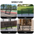 thumbnail image 7 of AwayHome 6ft Heavy Duty Mesh Metal Outdoor Park Bench with Backrest & Steel Frame,Black, 7 of 7