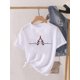 thumbnail image 2 of Camiseta de manga corta con estampado de árbol para mujer, blusa bonita de los años 90, ropa de Navidad, camiseta estampada, 2 of 5