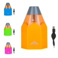 thumbnail image 4 of Sacapuntas de 1 Pieza, Lápiz Eléctrico, Navajas de Dibujo Creativo, Batería Por USB para Profesores naranja Soledad Afilador de lápices eléctrico, 4 of 9