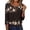 01 Multicolor 8, variant on Fewfanhot Women Clothing 2026 Blouse Crewneck Pleated Tunic Tops 3/4 Sleeve Dressy Casual Shirts Business Work Outfits