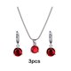 thumbnail image 3 of Jumpingount Conjuntos de joyas para mujer Pendientes de plata ligeros y cómodos, elegantes y ecológicos Ropa, zapatos y accesorios Miscelánea rojo, 3 of 6