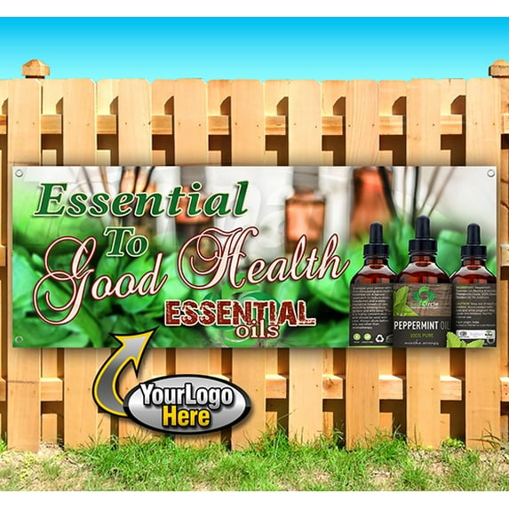 Essential Oils To Your Health 13 oz Vinyl Banner With Metal Grommets