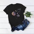 thumbnail image 1 of Pntutb Camiseta de moda para mujer Blusa con estampado de letras de manga corta y cuello redondo para mujer Pntutb Pntutb-3744, 1 of 8