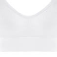 thumbnail image 7 of OGLCCG Adjustable Sports Bra for Women,Low Back Running Workout Bra for Fitness, Supportive Wireless Seamless Yoga Bras,White, 7 of 7