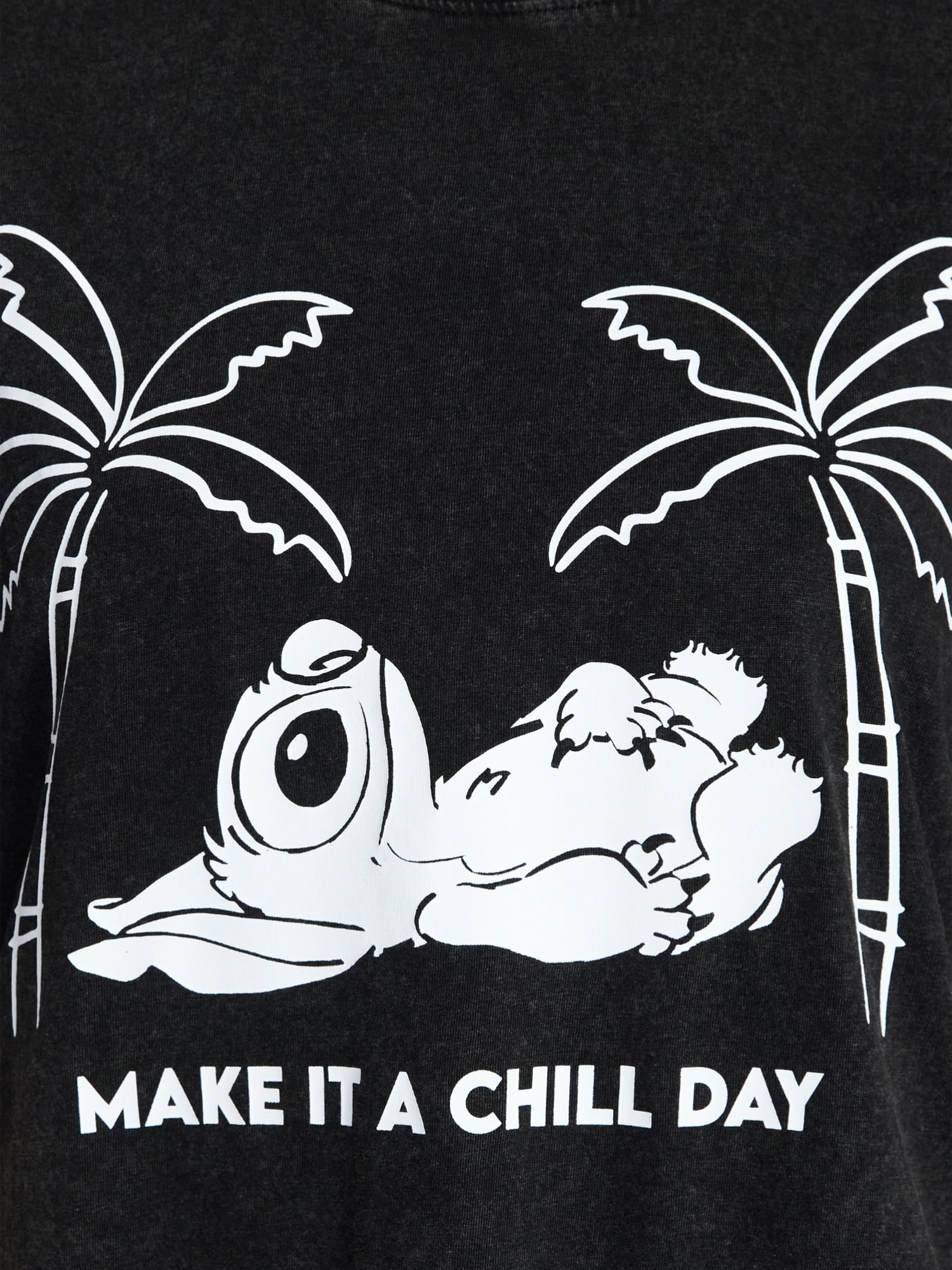 Disney Stitch Women's Chill Day Skimmer Tee with Short Sleeves, XXS-XXL