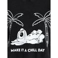 thumbnail image 4 of Disney Stitch Women's Chill Day Skimmer Tee with Short Sleeves, XXS-XXL, 4 of 4