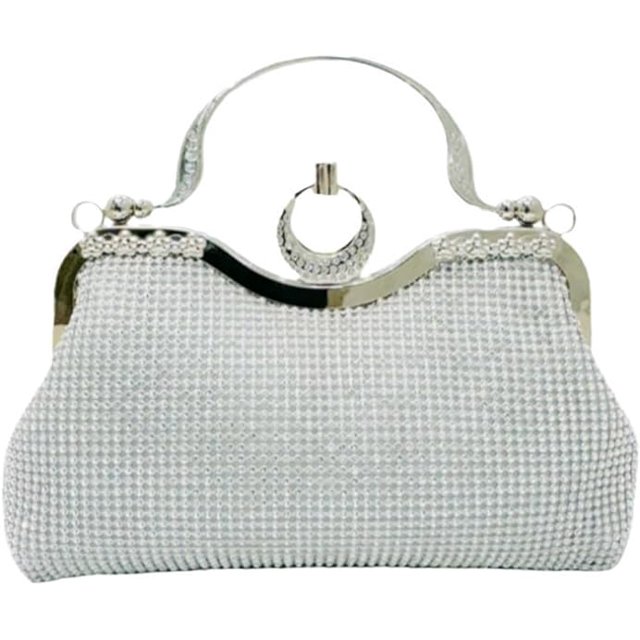 Bolso de mano Bolso de noche con diamantes Bolso de cena 2024 Bolso de mujer