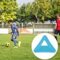 thumbnail image 4 of LJNYFDC Blocs de Route de Football Couleurs Vives Disques Triangulaires Forme Triangle Résistant à l'Usure Multifonctionnel Entraînement de Football avec Trou Robuste 2 Pcs, 4 of 7