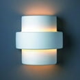 thumbnail image 4 of Justice Design CER-2215W-BIS Ambiance - Large Step Outdoor Wall Sconce Bisque Incandescent Choose Your Options, 4 of 7