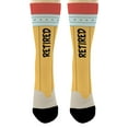 thumbnail image 4 of ThisWear Teacher Retiring Gifts Retired All Children Left Behind Teacher Socks 6-Pairs Novelty Crew Socks, 4 of 5