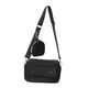 thumbnail image 2 of Bolso bandolera para hombre con monedero, bandolera ajustable con correa para el hombro. Negro, 2 of 9