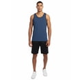 thumbnail image 3 of Allsense Men's Sleveeless Tank Top - Two-Tone Beach Shirt, Denim Blue/Black, Medium, 3 of 4